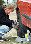 Changing tire